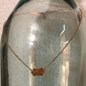 Kendra Scott ROSE GOLD Pendant Sparkle Necklace